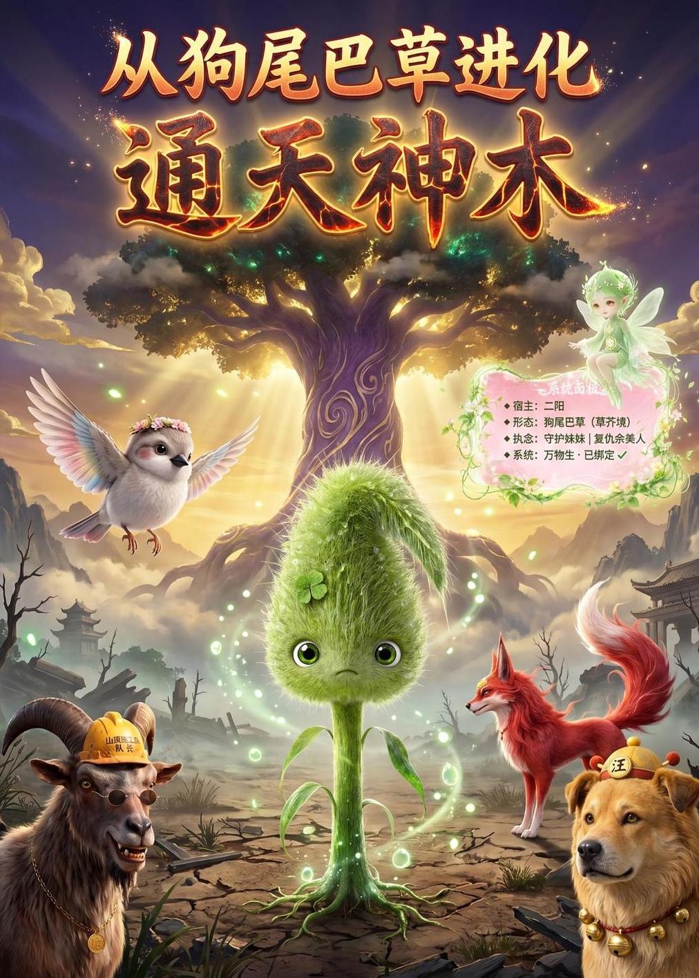 从狗尾巴草进化通天神木(全集)